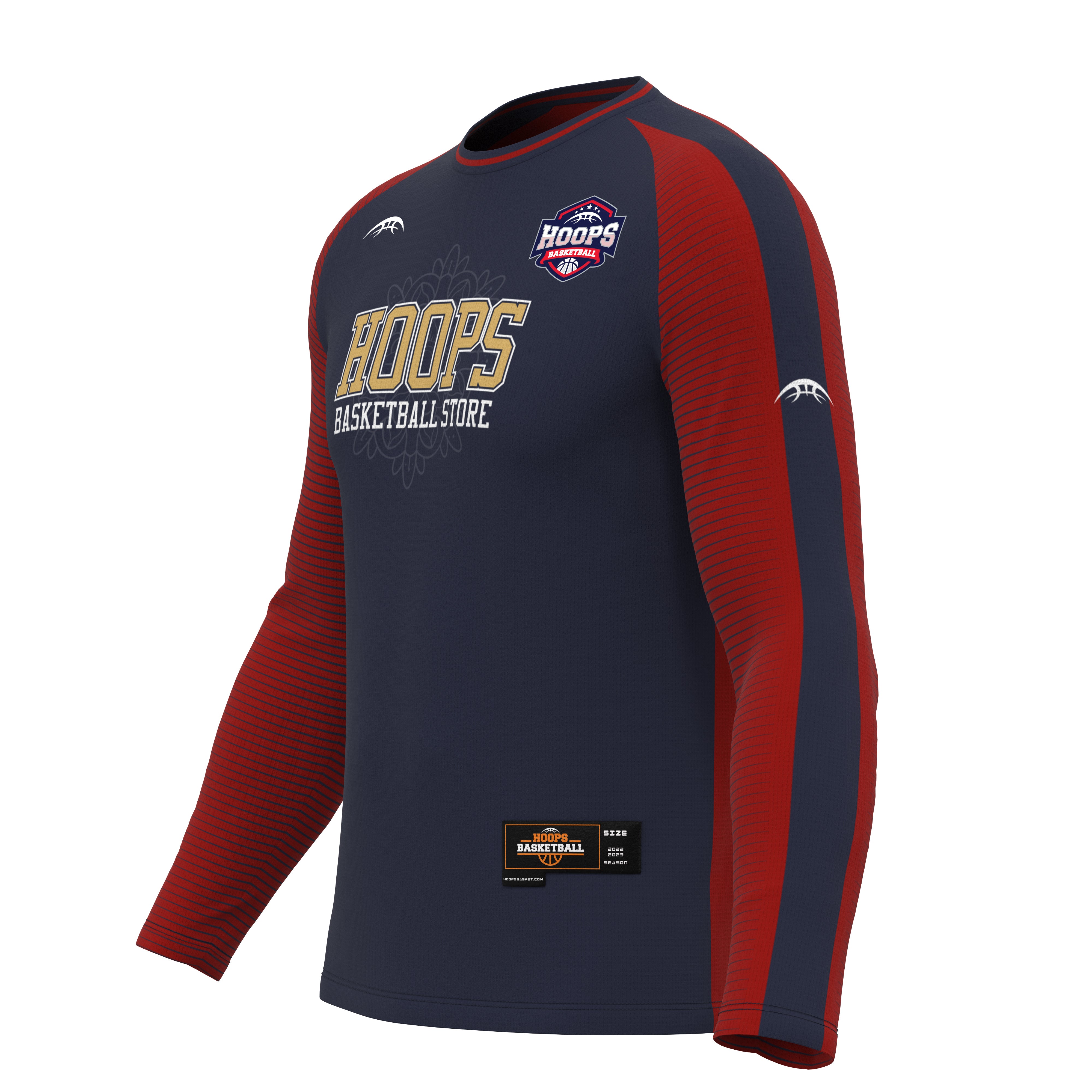 Custom Digital Print Basketball Warm-Up Shirt - 1014 2XL