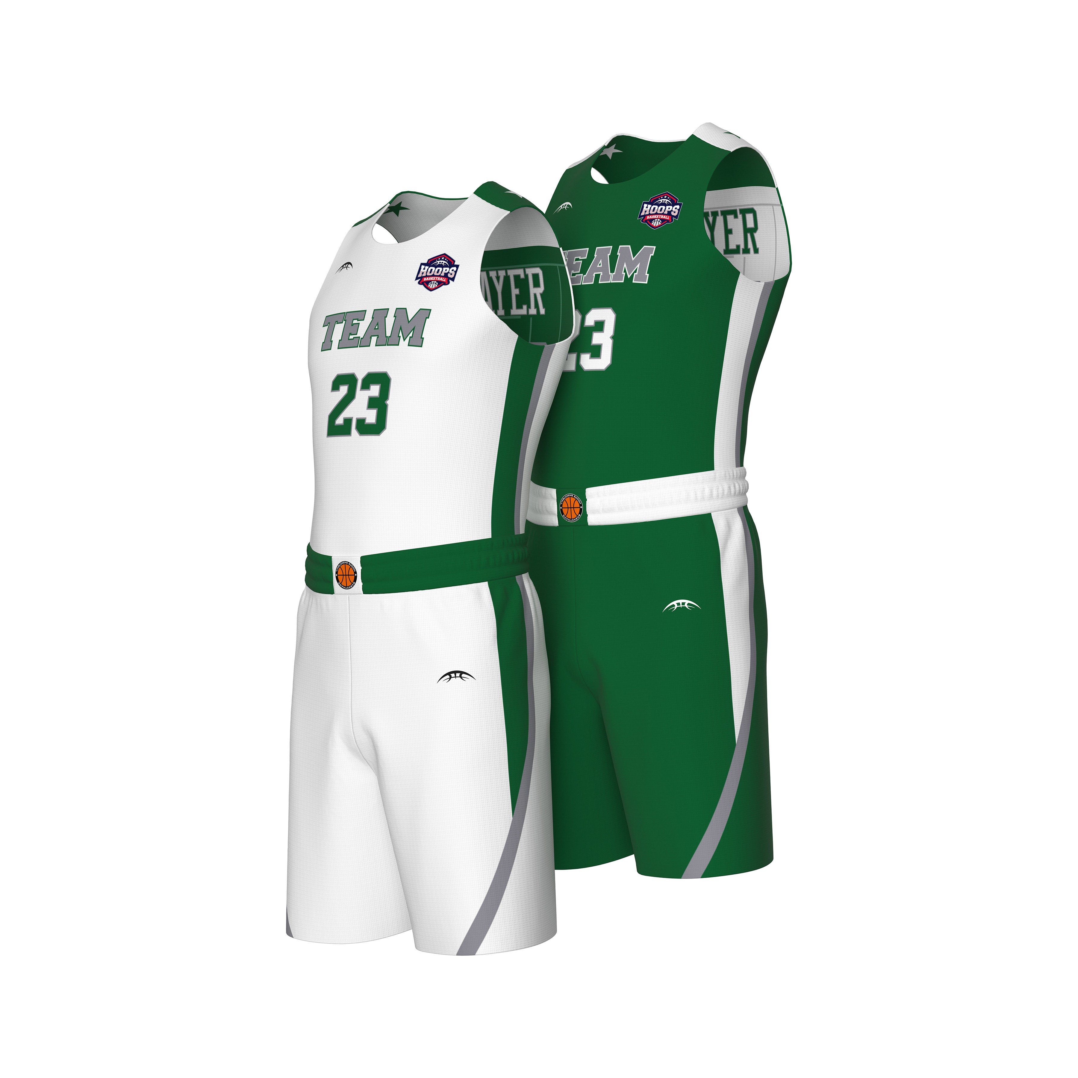 Custom All-Star Reversible Basketball Uniform - 101 Tiger XS-T / Women's