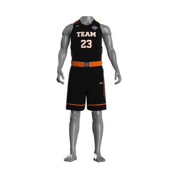 Nike FIBA Team 3x3 Reversible Basketball Jersey Black Orange 